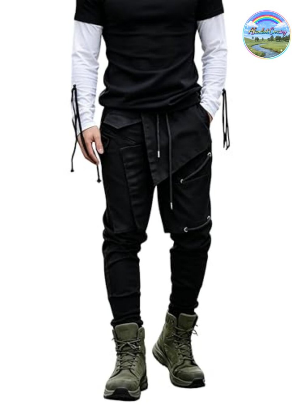 MOKEWEN Men's Techwear Cargo Jogger Pants Ripstop Streetwear Ankle